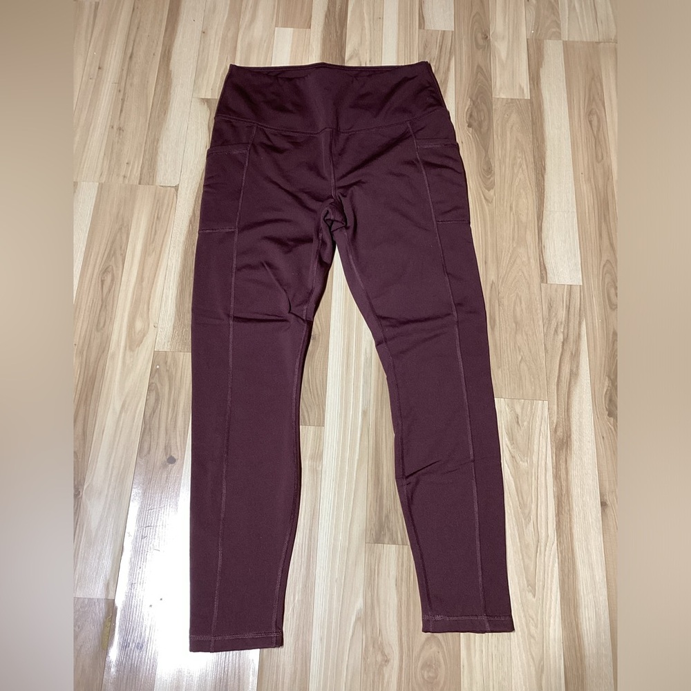 90 Degree Brown Fleece Lined Leggings Size XL